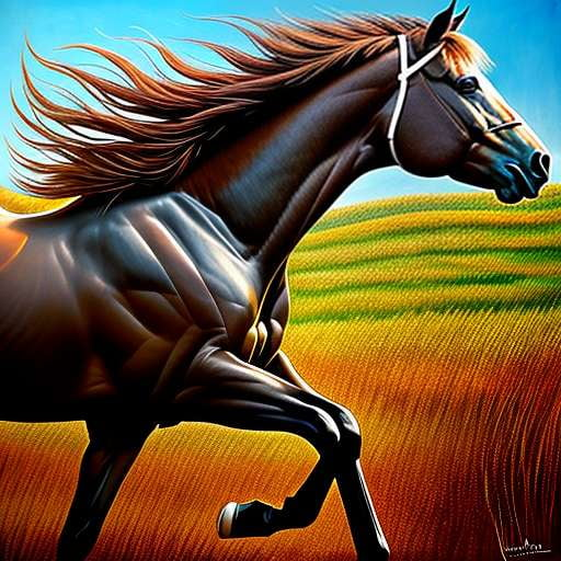 Horse Lover's Midjourney Prompt: Personalized Equestrian Art - Socialdraft