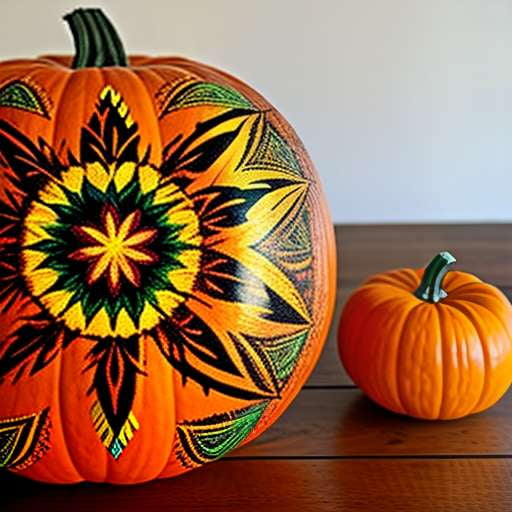 Mandala Pumpkin Midjourney Prompt for Custom Paintings - Socialdraft