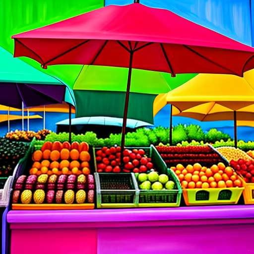Juicy Fruit Stand Midjourney Prompt: Create Your Own Digital Market with Fresh Produce Imagery - Socialdraft