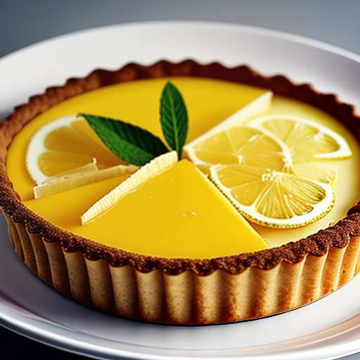 Lemon Vanilla Tart Recipe Midjourney Prompt - Customizable Image Generation and Recipe Guide - Socialdraft