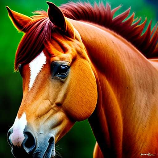 Midjourney Horse Portrait Prompt - Customizable Equine Art - Socialdraft