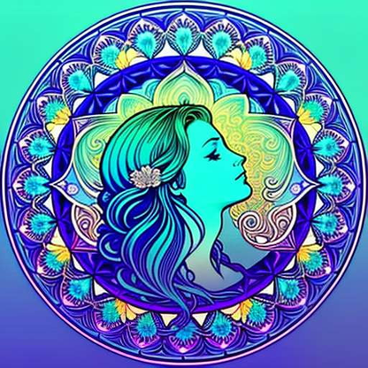 Mandala Mermaid Midjourney Prompt - Create a Magical Ocean Masterpiece! - Socialdraft