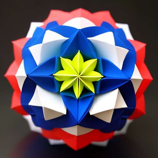 Colorful Kusudama Origami Midjourney Prompt: Create Your Own Stunning Paper Art - Socialdraft