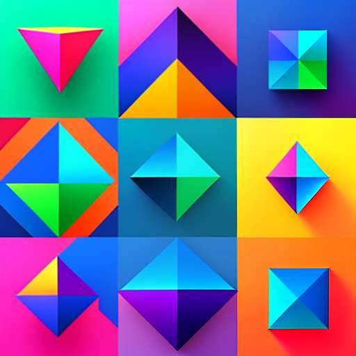 "Custom Geometric Midjourney Prompt - Create Your Own Colorful Art" - Socialdraft