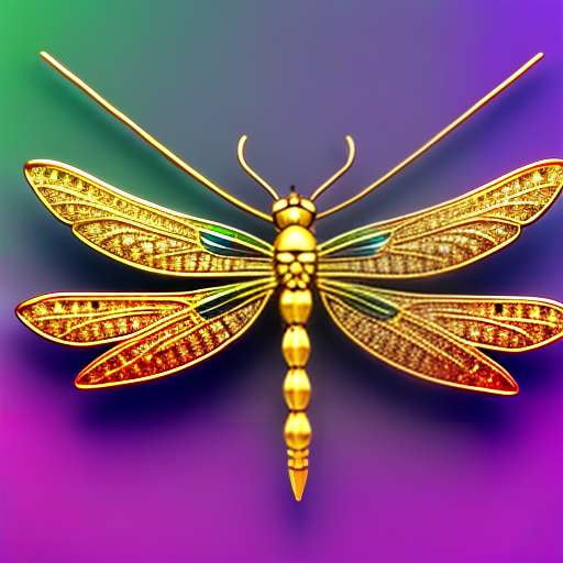 Diamond Dragonfly Pin Midjourney Prompt - Socialdraft