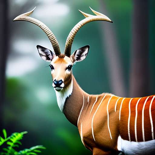 Kudu in the Bush - Customizable Midjourney Prompt for Unique Artwork Creation - Socialdraft