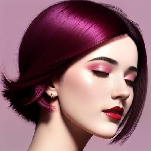 Plum Lipstick with Pink Undertones Midjourney Prompt - Customizable Image Generation - Socialdraft