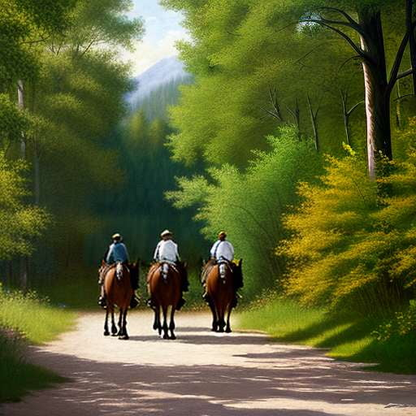 "Personalized Horseback Trail Riding Midjourney Prompt" - Socialdraft