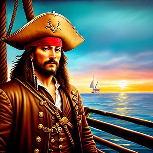 Pirate Portrait Midjourney Creator: Customizable Image Prompt - Socialdraft