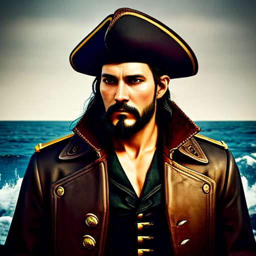 "Create Your Own Pirate Captain Portrait with Midjourney Prompt" - Socialdraft
