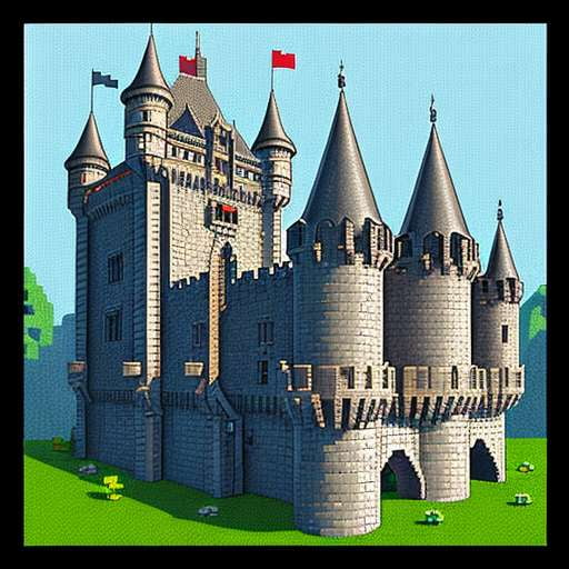 Pixel Art Medieval Kingdom Midjourney Prompt - Socialdraft