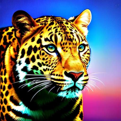 Leopard in Celestial Night Sky Midjourney Prompt - Socialdraft