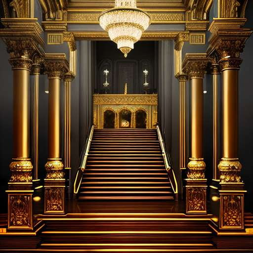 Grand Staircase Midjourney Prompt for Unique Custom Art Creation - Socialdraft