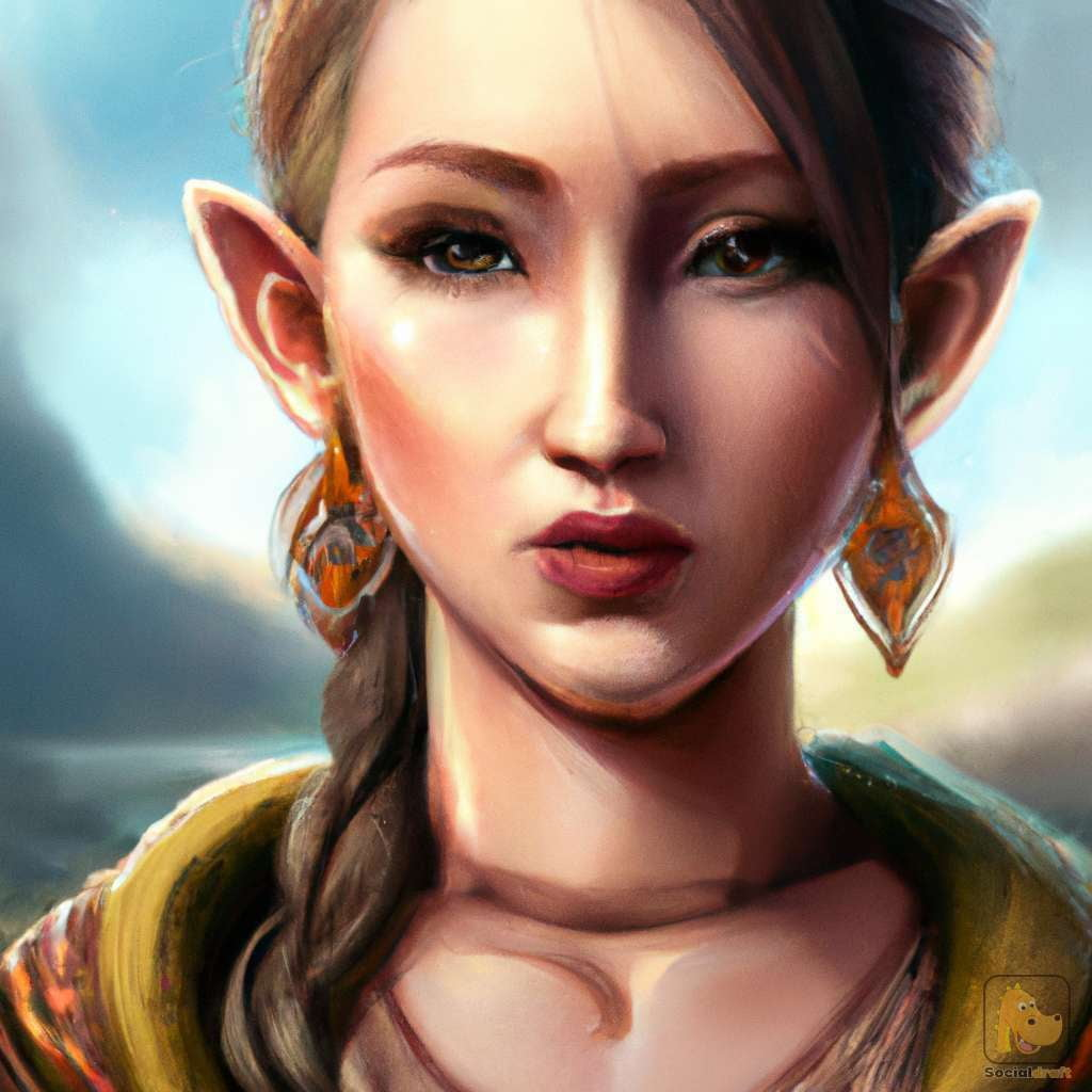 Beautiful Fantasy Character Portrait - Socialdraft