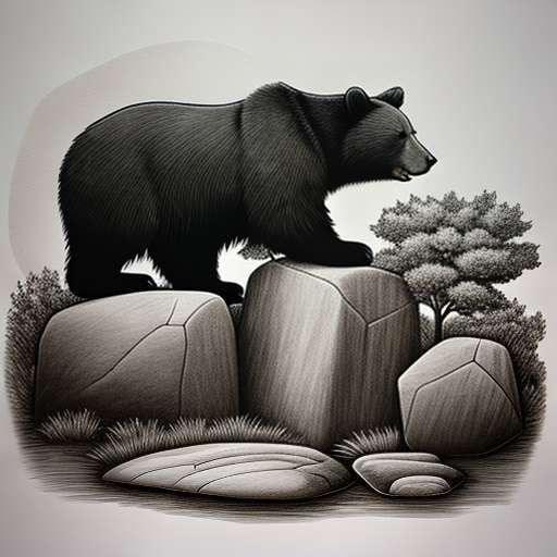 Bear Animal Sketches Midjourney Prompt - Customizable Art Inspiration - Socialdraft