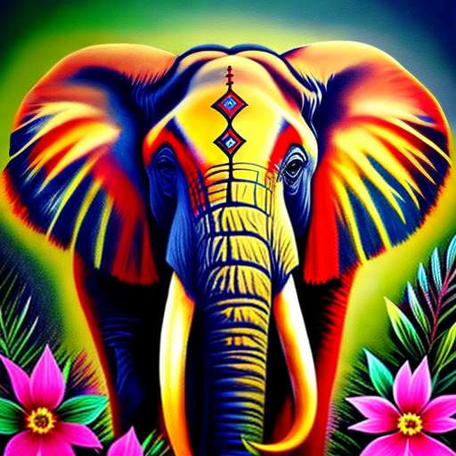 Mandala Elephant Head Midjourney Prompt - Customizable Text-to-Image Model - Socialdraft