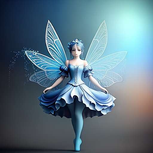 Midjourney Blue Fairy Portrait: Customizable Text-to-Image Prompt - Socialdraft