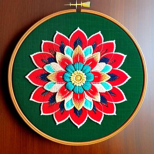 Boho Lotus Embroidery Midjourney Prompt: Create Your own Chic Bohemian Masterpiece - Socialdraft