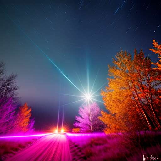 "Shooting Star Trail" Midjourney Prompt - Customizable Text-to-Image Creation - Socialdraft