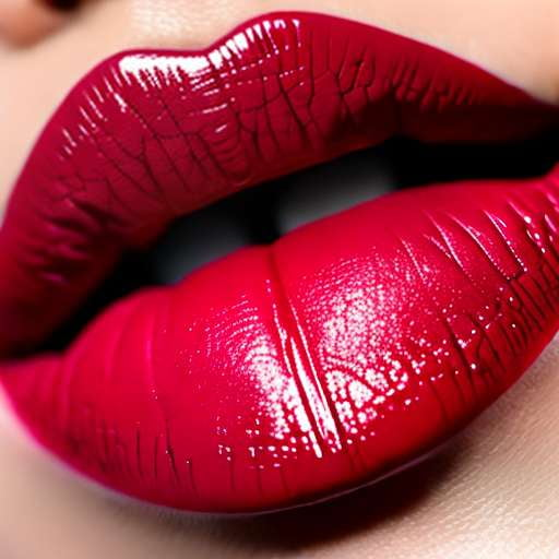 Plum Glazed Lips Midjourney Prompt - Customizable Lipstick Design - Socialdraft