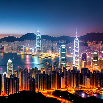 "Hong Kong Skyline Midjourney Prompt - Create Your Own Cityscape" - Socialdraft