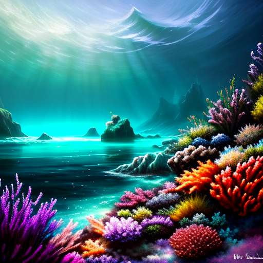 Oceanic Illusions Midjourney Prompt - Customizable Art Generator - Socialdraft