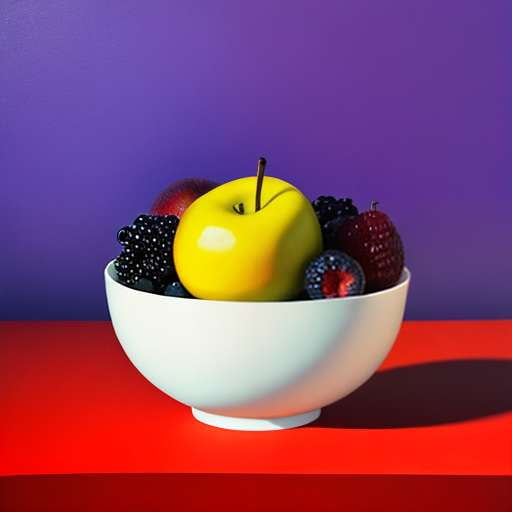 Modern Fruit Still Life Midjourney Prompt - Customizable Abstract Art - Socialdraft