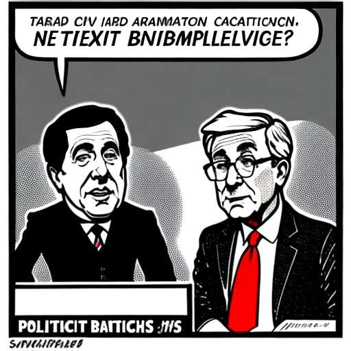 Brexit Political Cartoon - Midjourney Image Generation Prompt - Socialdraft