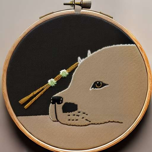 Customizable Domestic Animal Hoop Embroidery Midjourney Prompt - Socialdraft