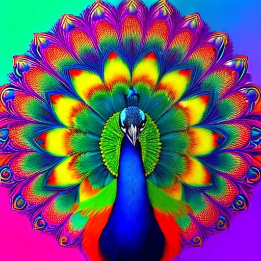 Mandala Peacock Midjourney Prompt - Text to Image Model Customizable Art Prompt - Socialdraft