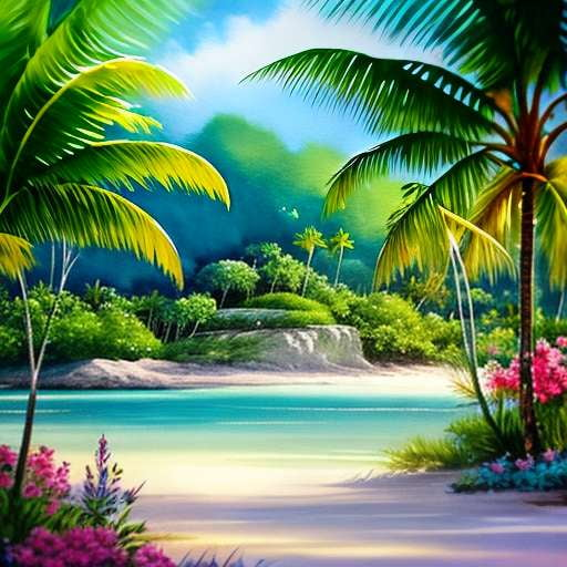 Island Escape Midjourney Prompt - Create Your Own Tropical Paradise - Socialdraft