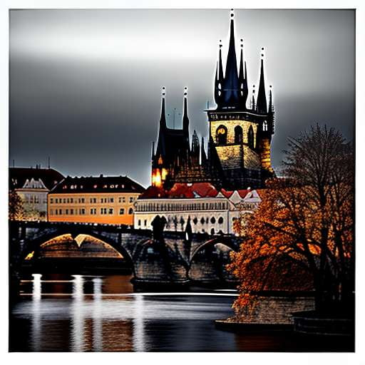 Prague Cityscape Midjourney Prompt - Customizable Travel Art - Socialdraft