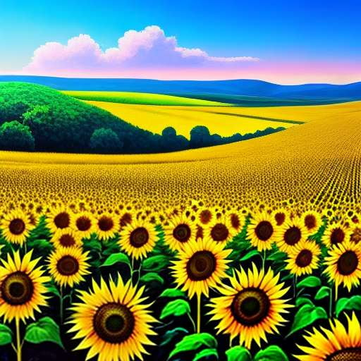 "Sunflower Sky Midjourney Prompt" - Create your Own Sunflower Field with Ease! - Socialdraft