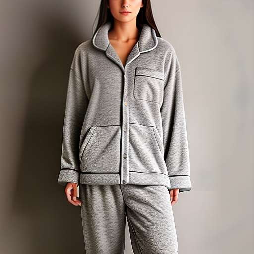 Sporty Fleece Pajamas Midjourney Creation - Customizable DIY Prompt