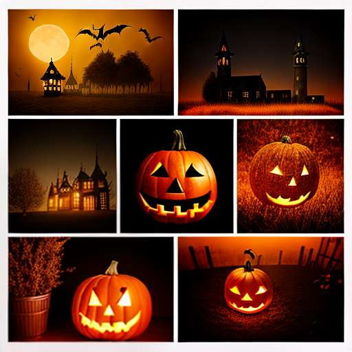Halloween Collage Midjourney Prompt: Create Spooky Artwork with Ease - Socialdraft