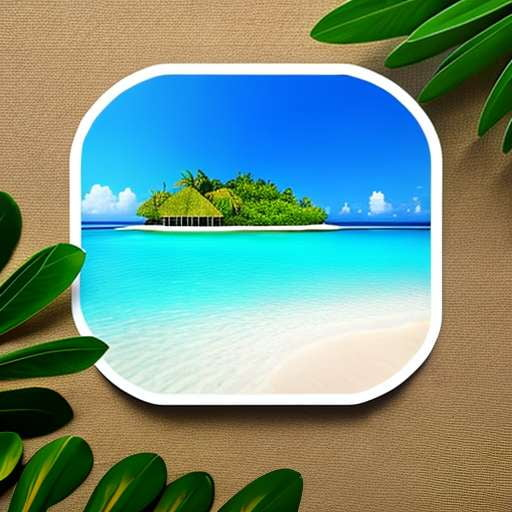 Island Dreaming Midjourney Sticker: Bring Your Tropical Dreams to Life - Socialdraft