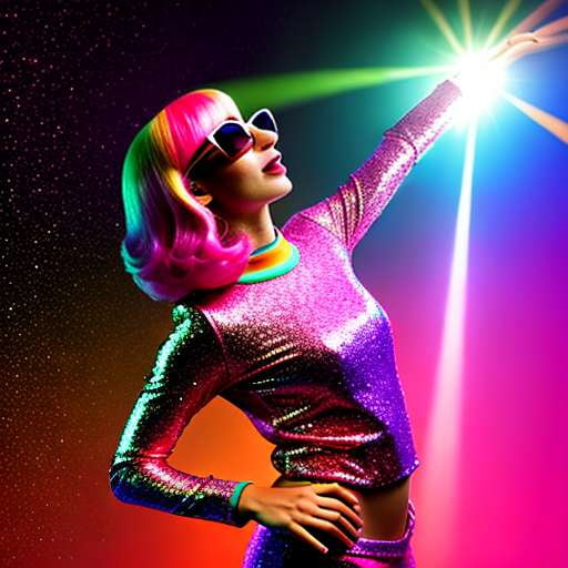 Sparkling Disco Dress: Customizable Midjourney Prompt for Unique Outfit Ideas - Socialdraft