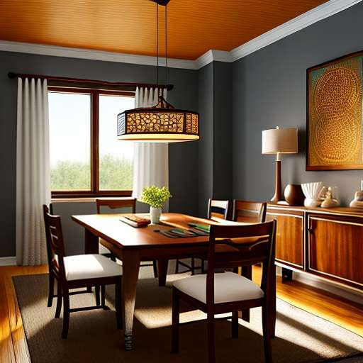 Arts and Crafts Midjourney Dining Room: Create Your Own Custom Masterpiece - Socialdraft