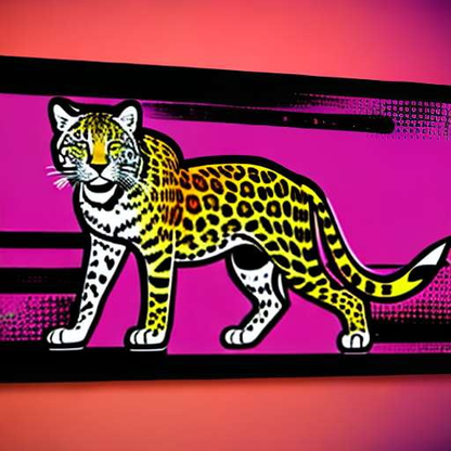 Neon Leopard Midjourney Prompt: Customizable Text-to-Image Creation - Socialdraft