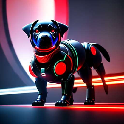 Robotic Rottweiler Midjourney Prompt - AI Generated Dog Art - Socialdraft