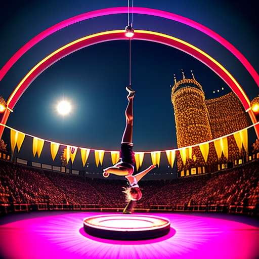 Trapeze Circus Tumblers Midjourney Image Prompt - Create Your Own Aerial Art - Socialdraft