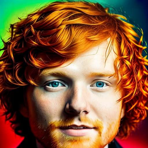 Ginger-haired Ed Sheeran Midjourney Prompt - Socialdraft
