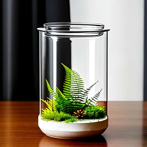 Midjourney Glass Terrarium with Fern: Create Your Own Botanical Wonderland - Socialdraft