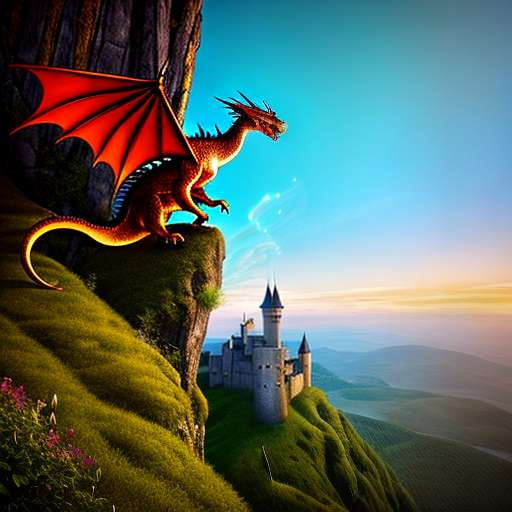 Dragon and Castle Midjourney Prompt: Unleash Your Inner Fantasy Artist - Socialdraft