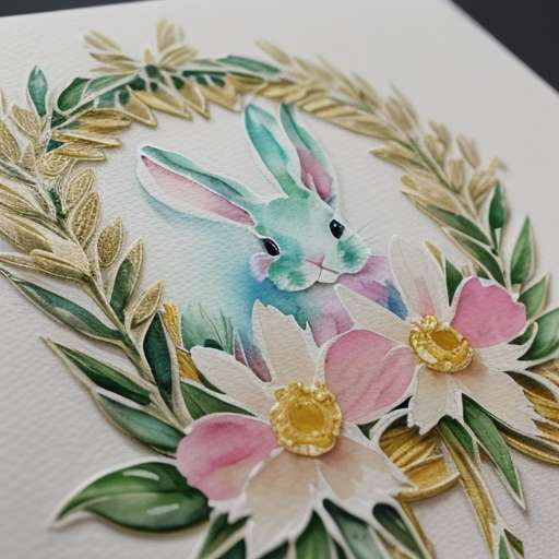 Watercolor Easter Design Midjourney Prompts - Socialdraft