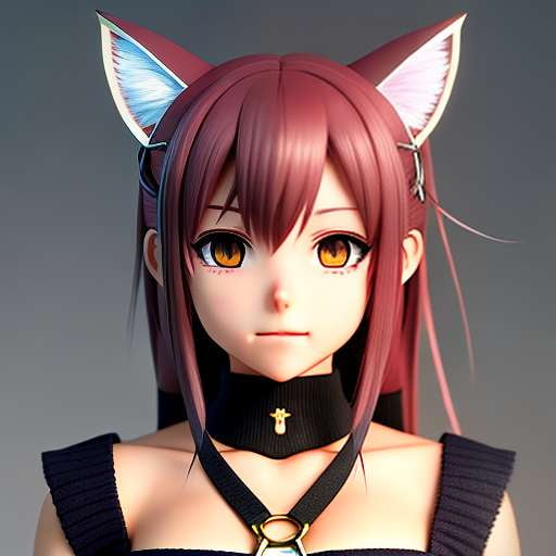 Nekomimi Anime 3D Character Creation Prompt - AI Midjourney Model - Socialdraft