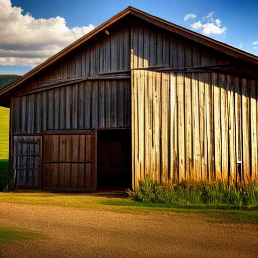 Rustic Barn Portrait Midjourney Prompt: Create Your Own Farmhouse Art - Socialdraft