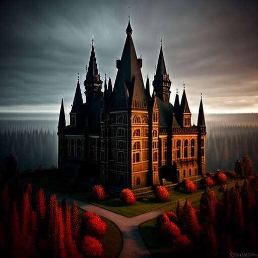 Vampire Castle Midjourney Creation: Customizable Text-to-Image Prompt - Socialdraft