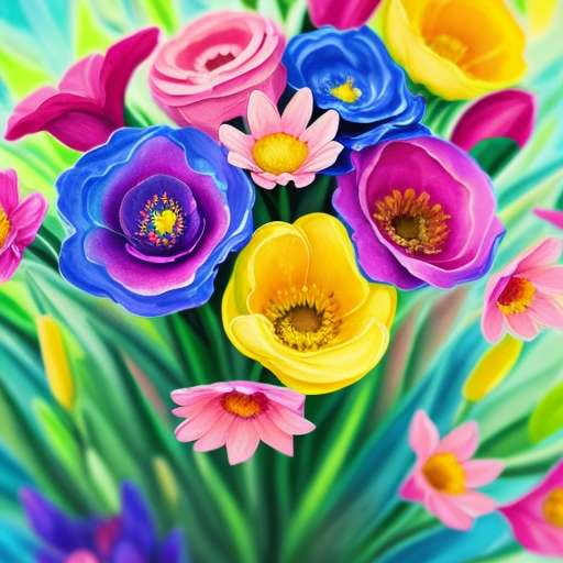 Watercolor Blossoms Midjourney Prompt - Customizable Floral Art Inspiration - Socialdraft