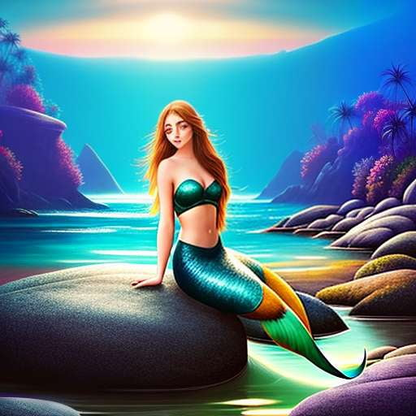 Mermaid and Palm Tree Midjourney Prompts for Custom Image Creation - Socialdraft